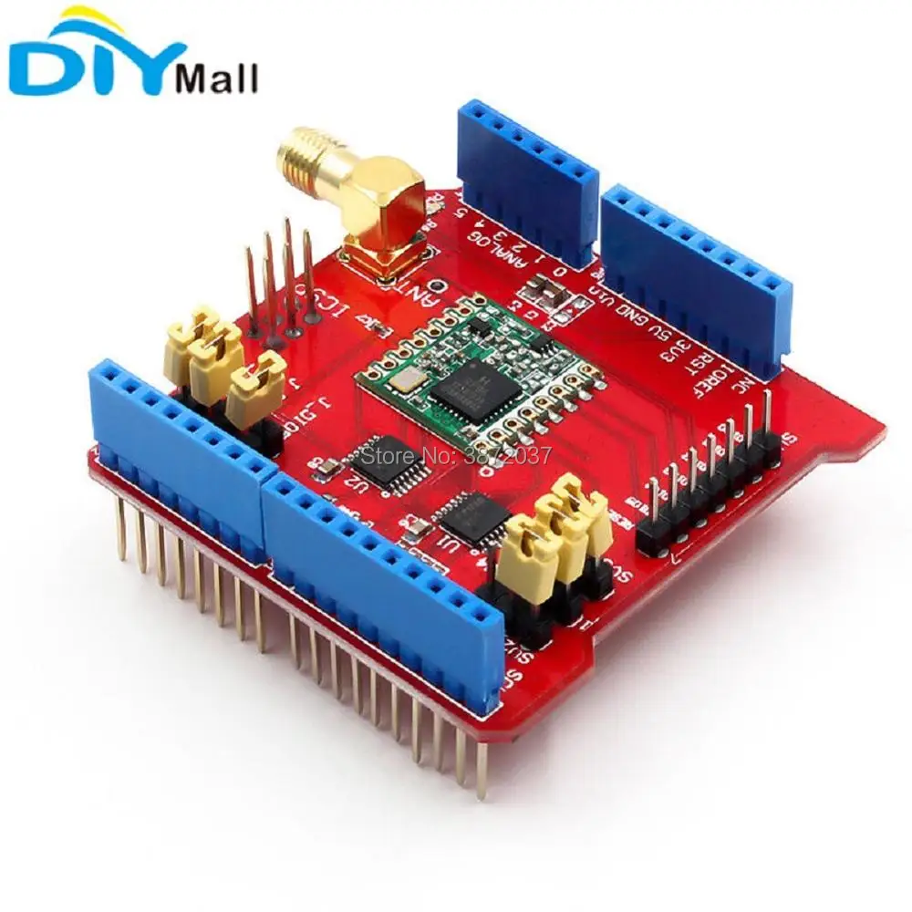 

433MHz 915MHz 868MHz Dragino LoRa Shield Long Distance Wireless Transceiver for Arduino UNO Mega2560 Leonardo DUE