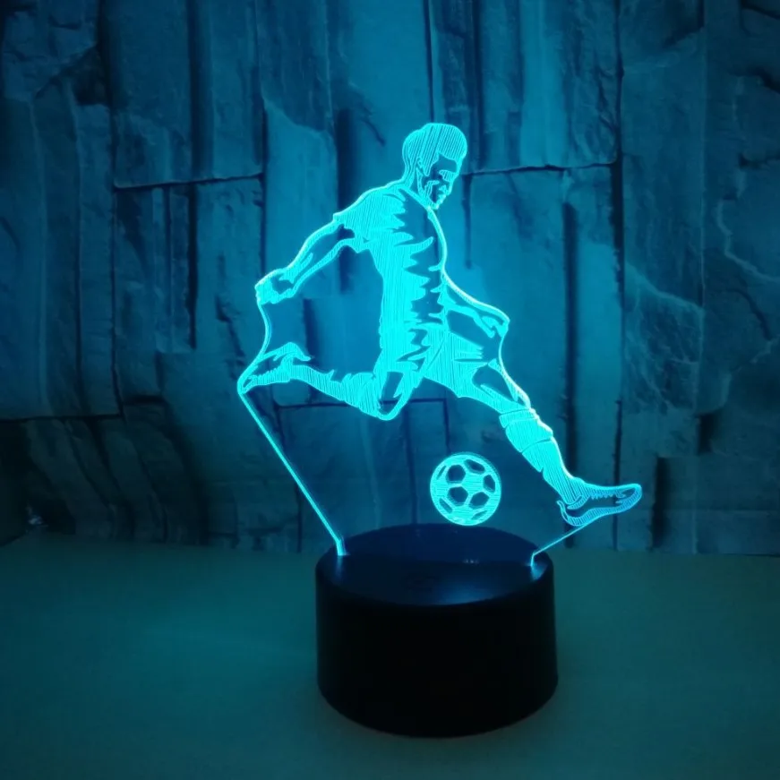 Цветная сенсорная 3d лампа иллюзия светодиодный ночник USB настольная для детей