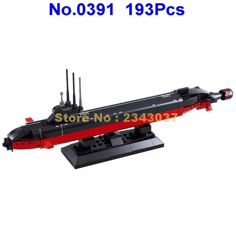 0391 193pcs Military Nuclear Submarines Building Block Toy | Игрушки и хобби
