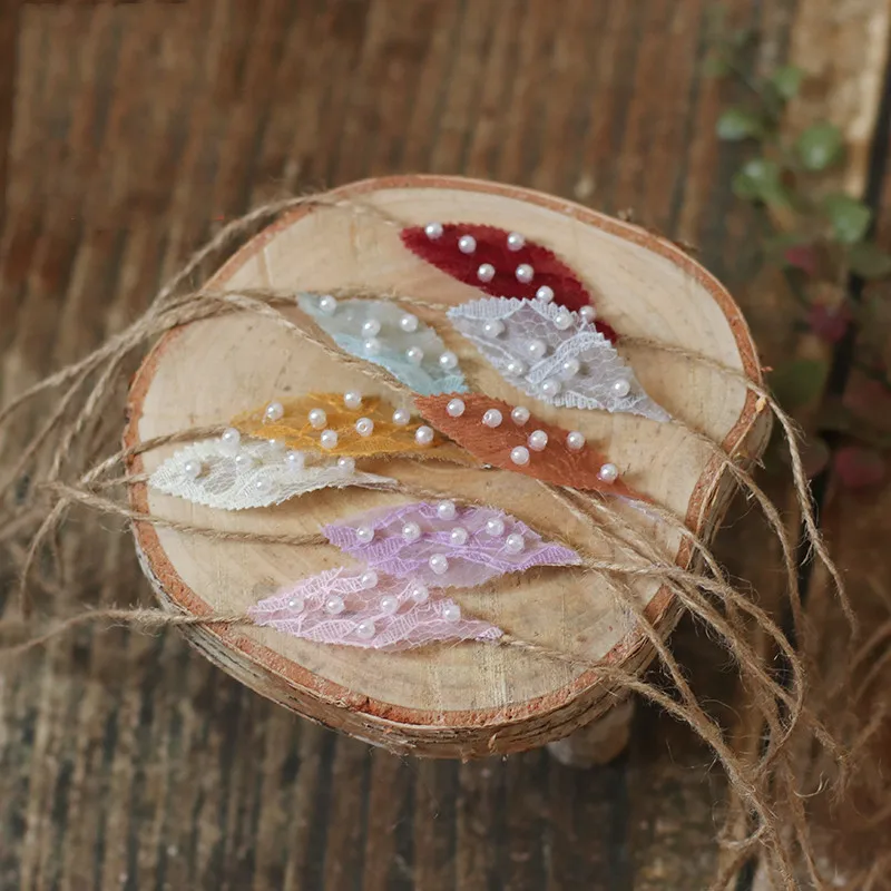 Аксессуары для студийной фотосъемки детей головной убор с жемчужинами листьями