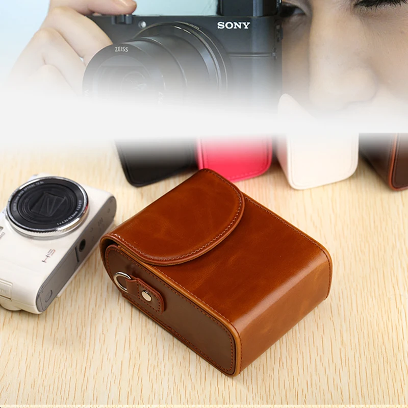 Высокое качество PU сумка для камеры кожаный чехол Sony DSC-RX100 RX100 II III IV M4 M5 HX90V HX90 HX80 HX60