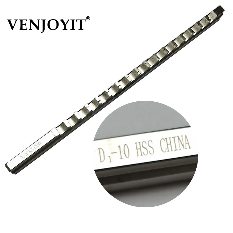 

10mm D1 Push-Type Keyway Broache Metric Size HSS Keyway Cutting Tool for Router Metalworking