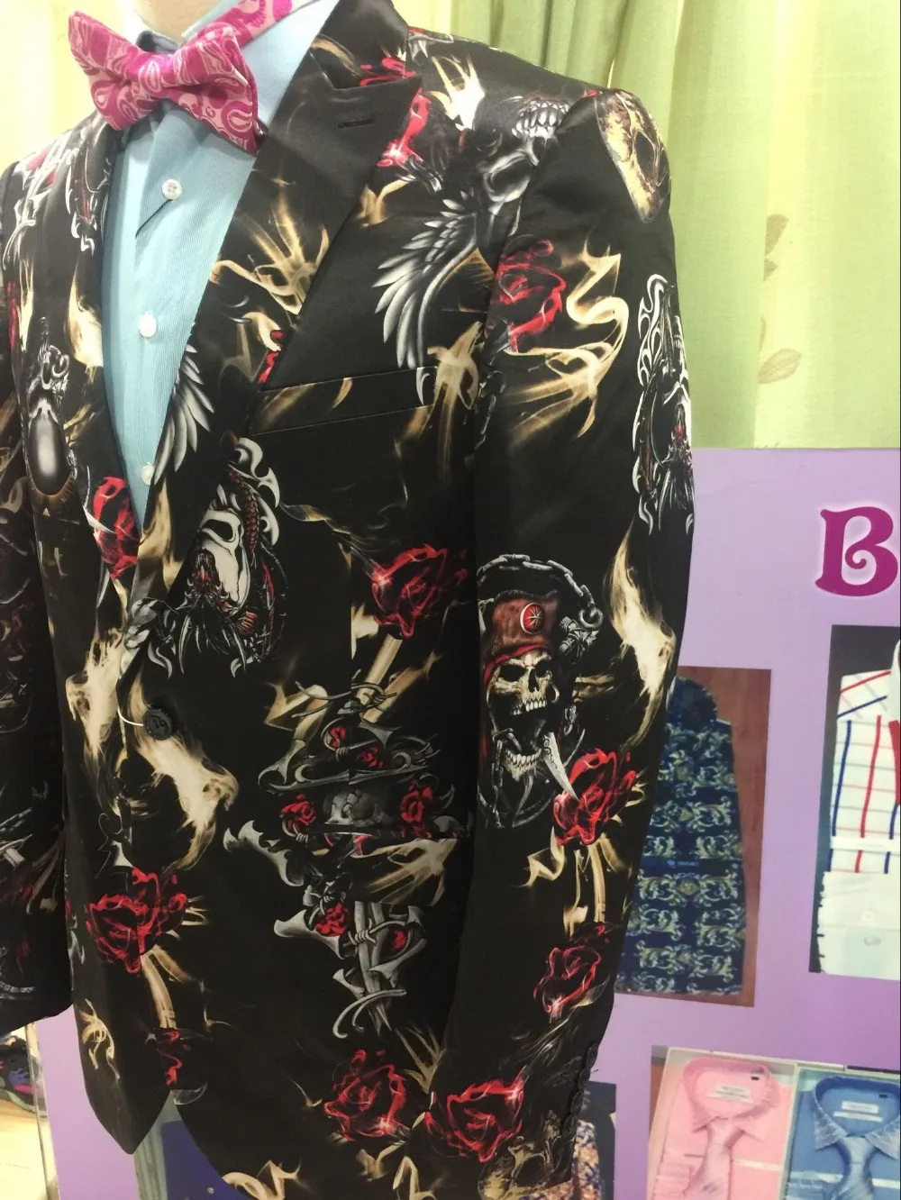 2017 Новый дизайн для цветок Blazer | Мужская одежда
