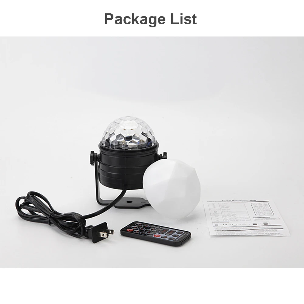 Мини светодиодный УФ черный свет 6 Вт звуковая активация Дискотека Сценический