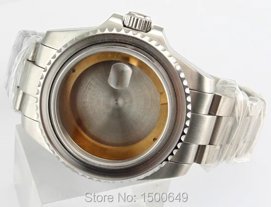 

43mm sapphire glass Watch Case with steel strap fit 2836 MOVEMENT P352