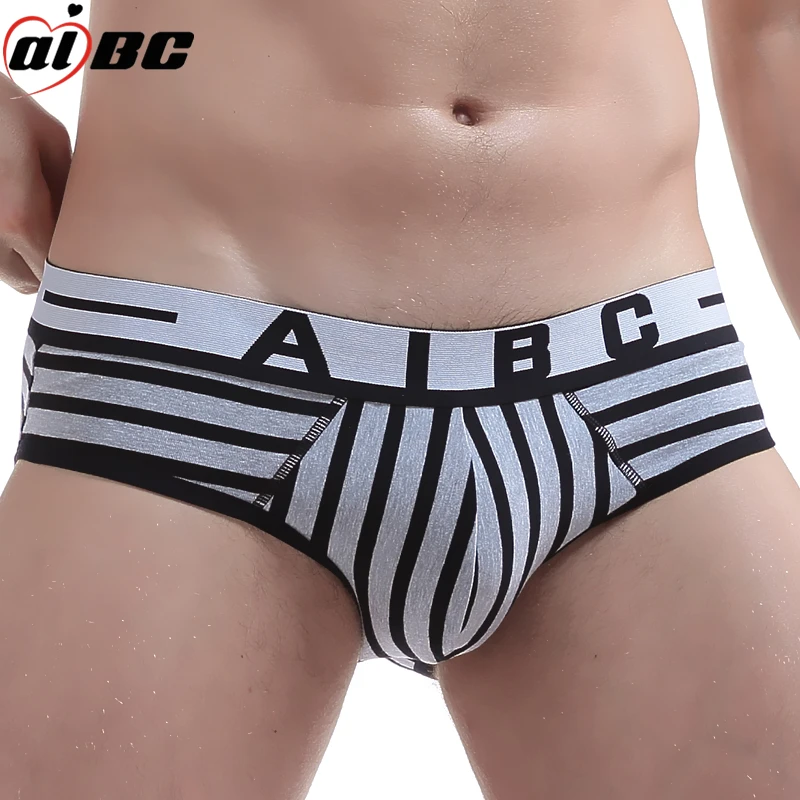 3 шт./лот новые мужские трусы AIBC 100% хлопковая выпуклая сумка мужское нижнее белье
