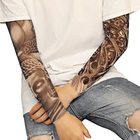 2020 new tattoo sleeve gloves arm warmers sun protection gloves men fake tattoo sleeves body warmer men epautlet shirt tatoo