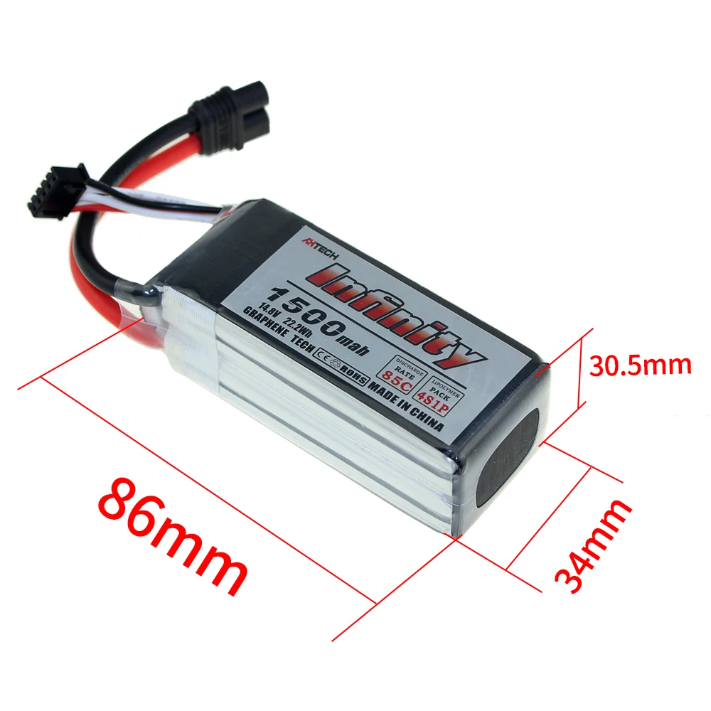 2 шт. Infinity 4S 1500 мАч 95C 14 8 в Графеновый LiPo аккумулятор XT60 разъем поддержка 15C