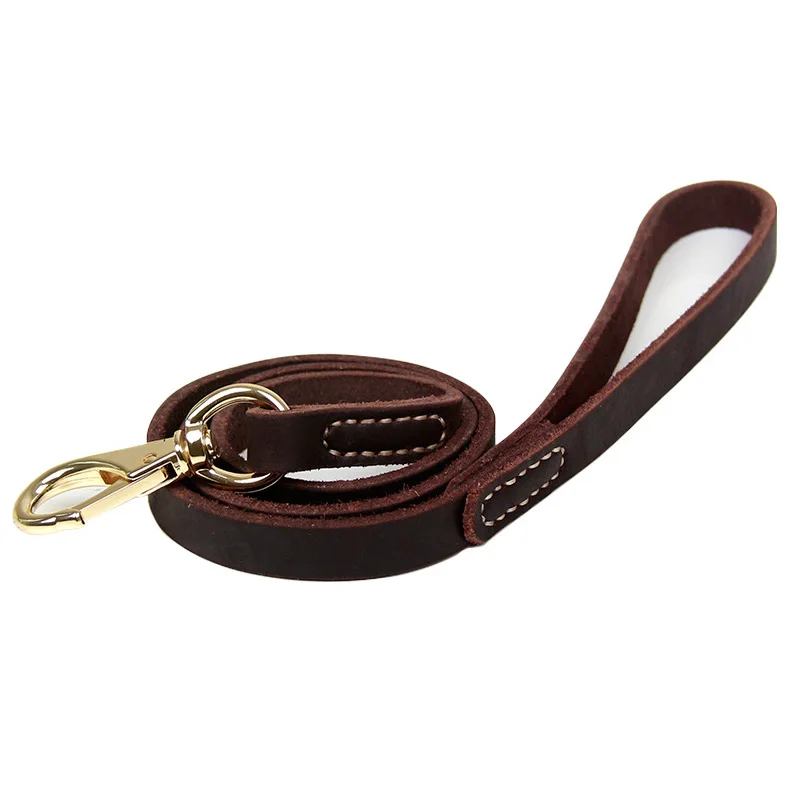 Поводок для большой собаки из натуральной кожи 1 м/1 6 м поводок прогулок собак