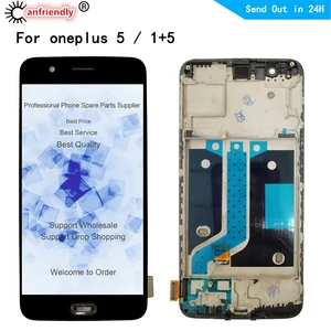 ЖК-дисплей A5000 для Oneplus 5, ЖК-дисплей, сенсорная панель, дигитайзер в сборе, запасная часть с рамкой AAA для Oneplus 5