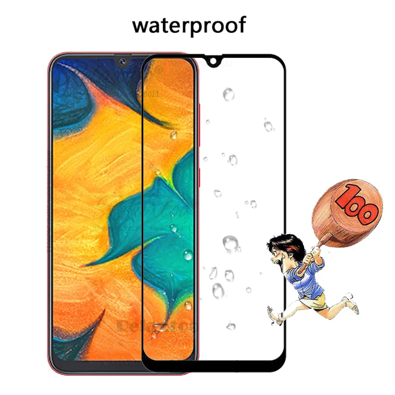 Full Coverage Tempered Glass For Samsung Galaxy A30 Protective glass on the A 30 A305F Screen Protector Film 9h | Мобильные телефоны