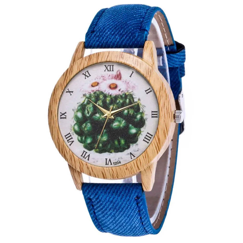 Demin ремешок женские кварцевые часы модные повседневные высококачественные для