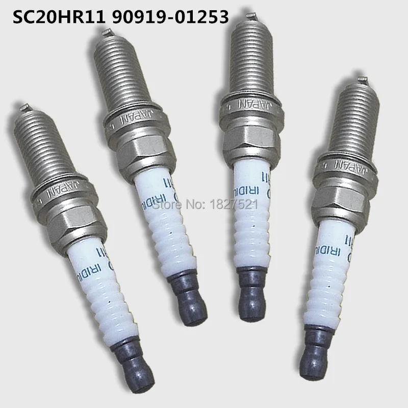 Высококачественные Иридиевые свечи зажигания SC20HR11 90919-01253 для Toyota corolla Carola Vios AVENSIS
