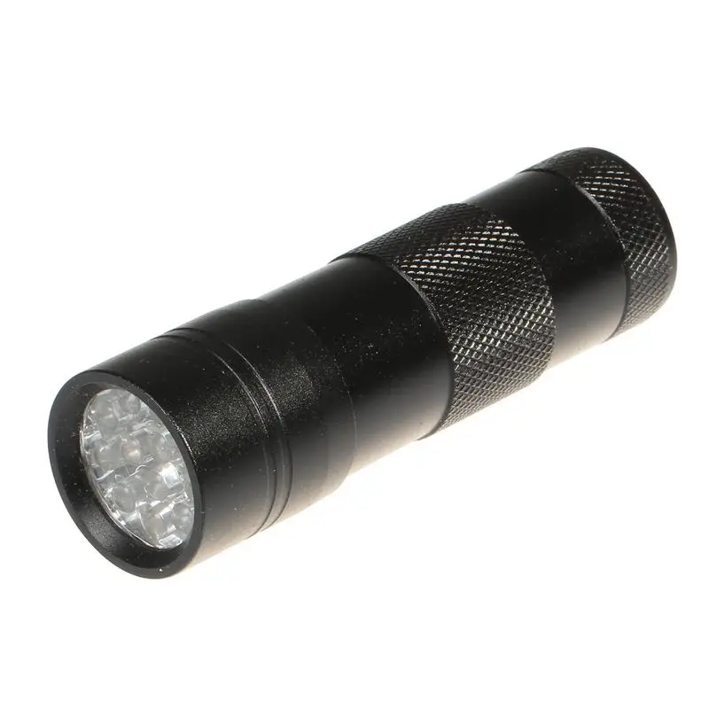 50 шт. Новый мини портативный УФ 12 светодиодный фонарик фиолетовый фонарик|aaa led
