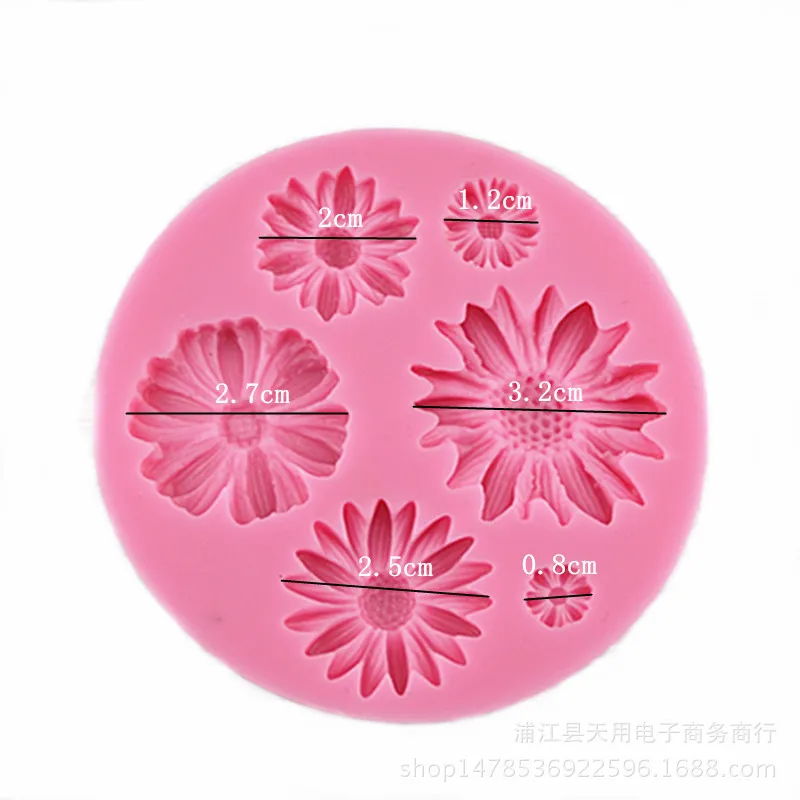 Бесплатная доставка 3D силиконовая форма для торта в форме хризантемы формы мыла