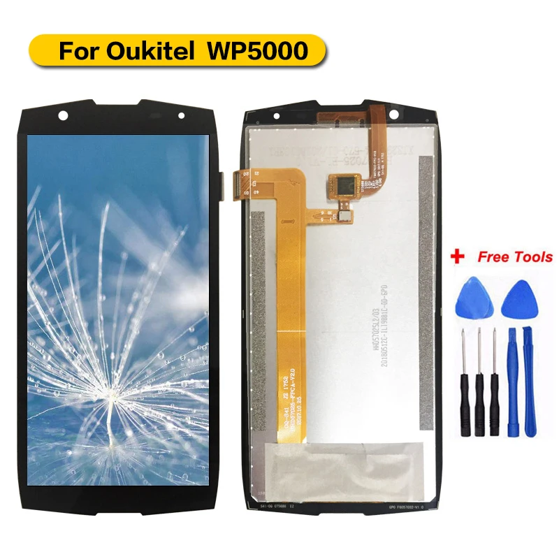 Для Oukitel WP5000 дисплей + сенсорный экран в сборе для 100% протестирован с бесплатными
