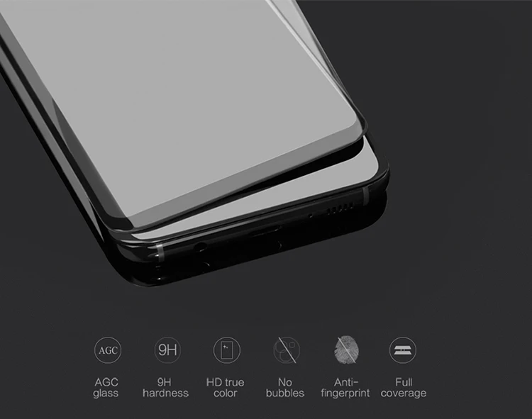 Закаленное стекло с полным покрытием для Samsung Galaxy S8 5 8 дюйма Nillkin 3D CP + Max защита