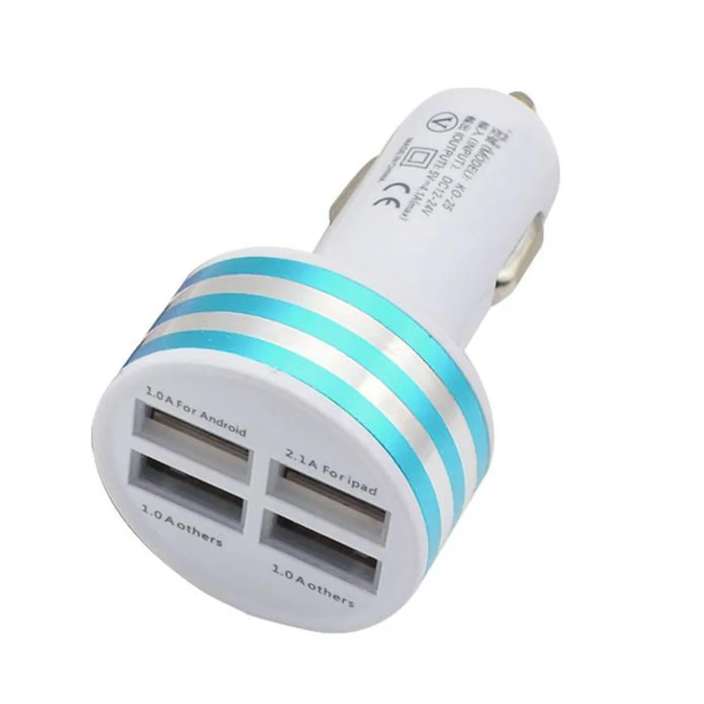 Vovotrade 4.1A автомобиль универсальный 12 В 4 Порты и разъёмы USB DC переходник для
