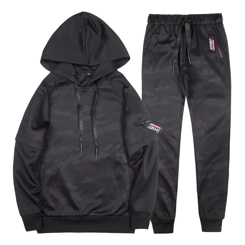 Новинка весны и лета 2018 костюм-свитер камуфляжный костюм | Мужская одежда