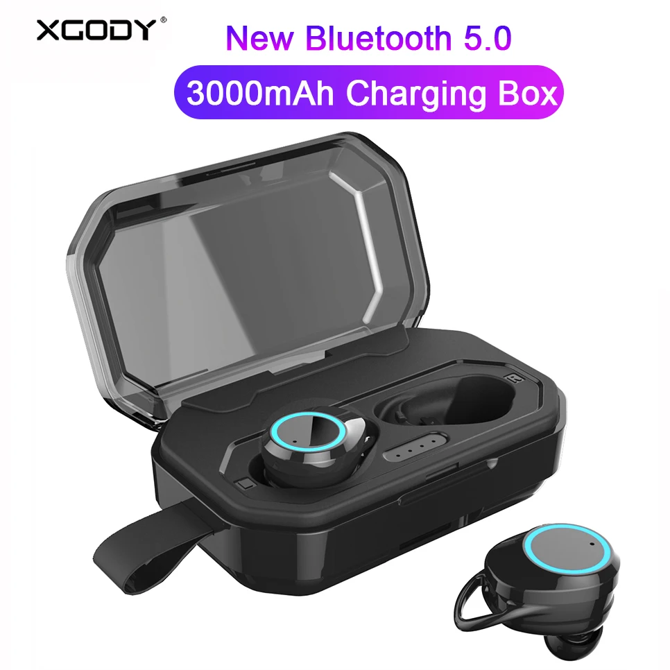 XGODY X6 TWS Bluetooth 5 0 наушники 3000 мАч Внешний аккумулятор зарядное устройство