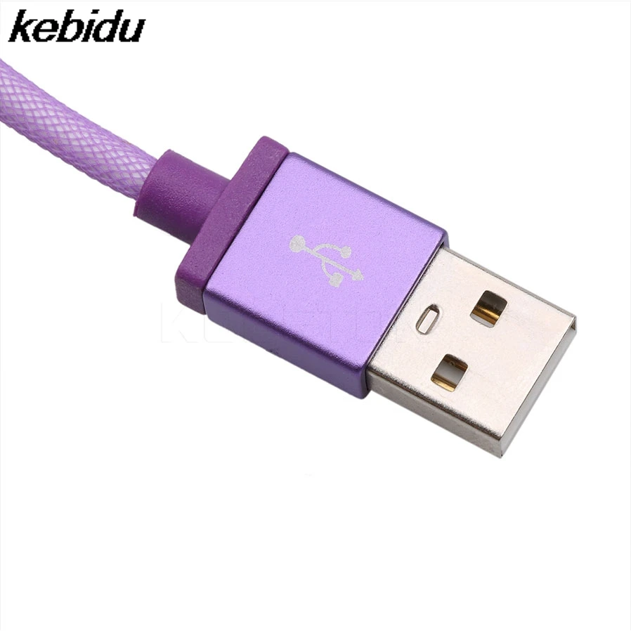Micro USB кабели kebidu для передачи данных Samsung Xiaomi 22 см быстрая зарядка сетчатый шпагат