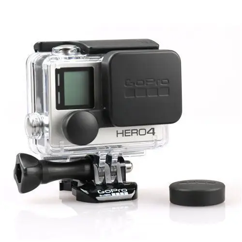 gopro hero 4 3+ lens cap cover Housing Case Cover for hero4 housing+Gopro Logo |