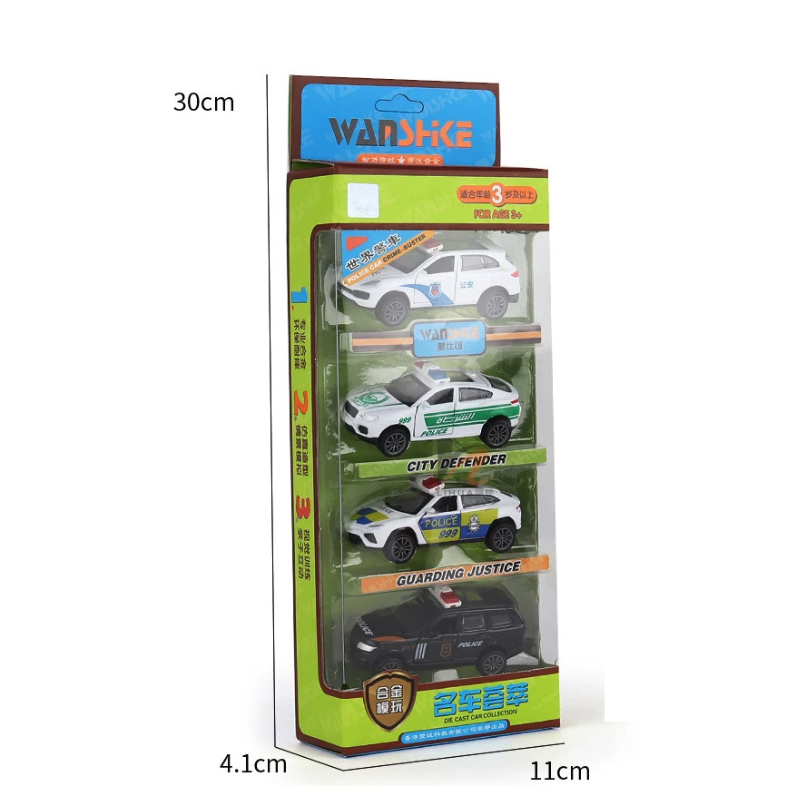 4 шт./лот детская модель игрушечного автомобиля такси литья под давлением