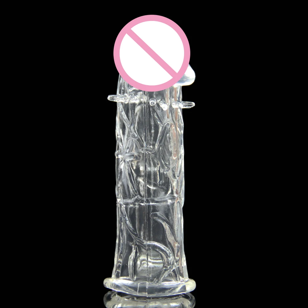 Вибратор с рукавами candiway многоразовые насадки на пенис расширитель мягкий