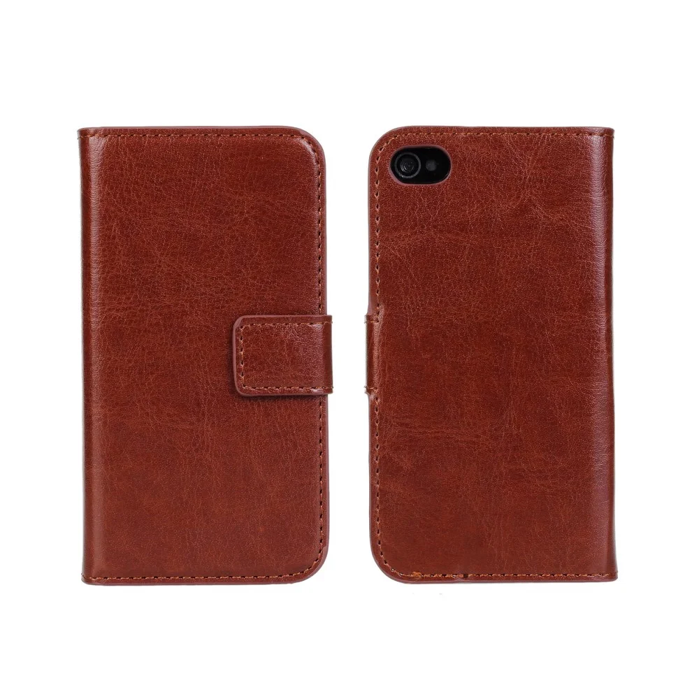 Кожа телефон чехлы для iPhone 4 4S кошелек Обложка Flip Book слот для карт чехол для iPhone 4 S Apple Coque hoesje Carcasa Capinha Etui