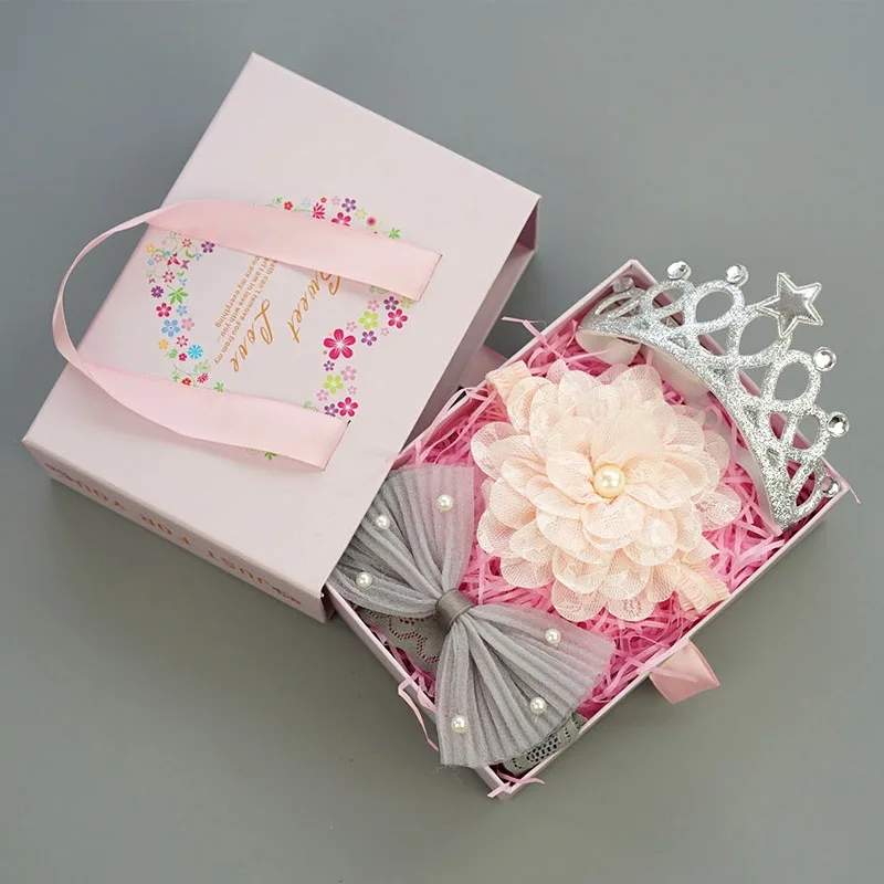 [Lemonkoko] 1Set=3Pcs Baby Girls Hair Clip Big Bow Knot Headwear Party Birthday Present Children Hairband Accessories | Детская одежда