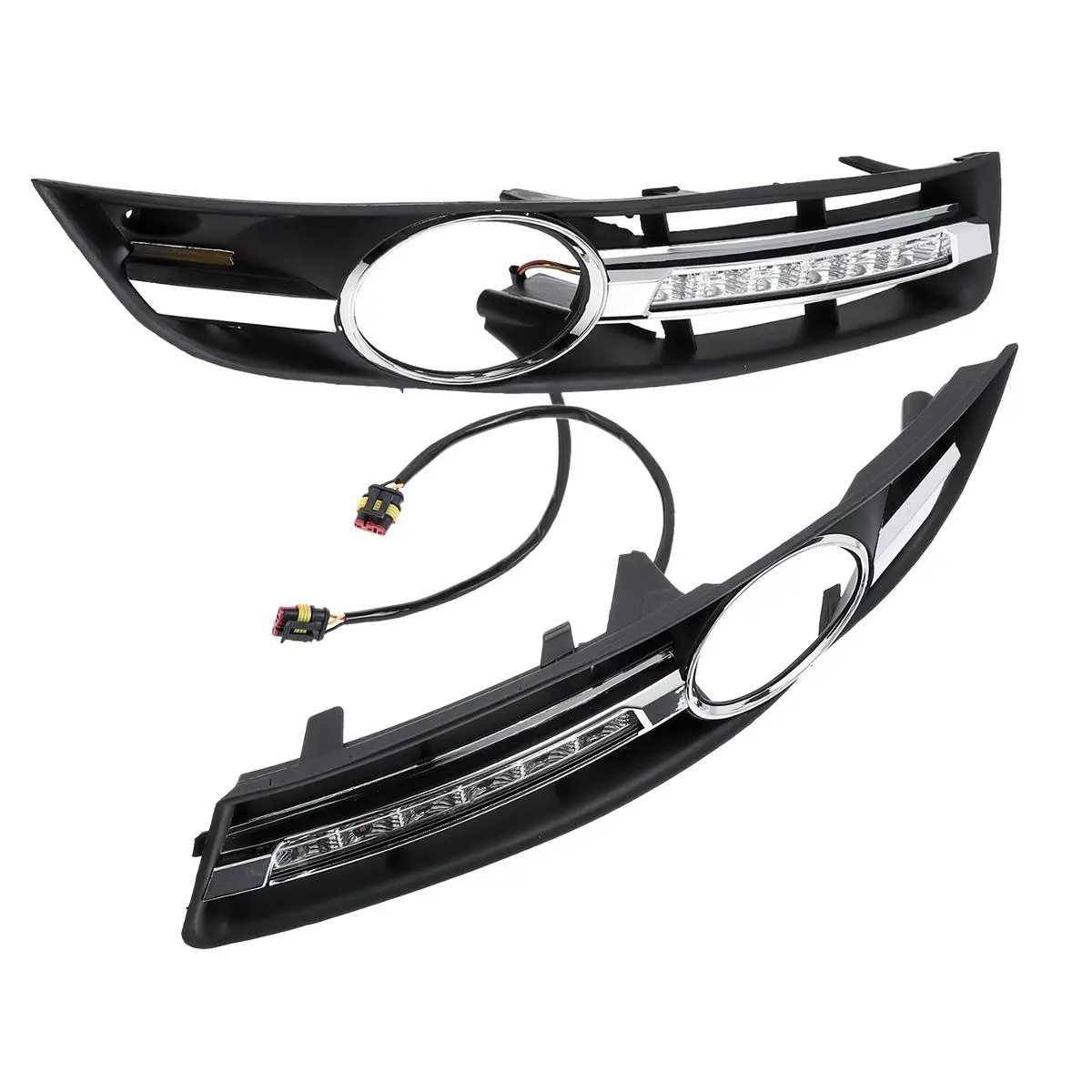 Led Drl для VW Passat B6 2007 2008 2009 2010 2011 указатель поворота дневной ходовой светильник передний бампер для вождения противотуманная фара Дневной светильник DRL