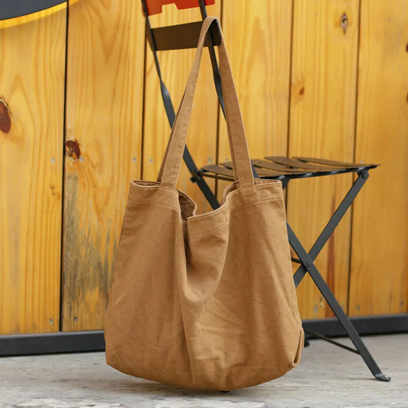 

Women Canvas Simple Solid Casual Shopping Bags Fashion Messenger Shopper Handbag Lady Shoulder Bag Totes Purse