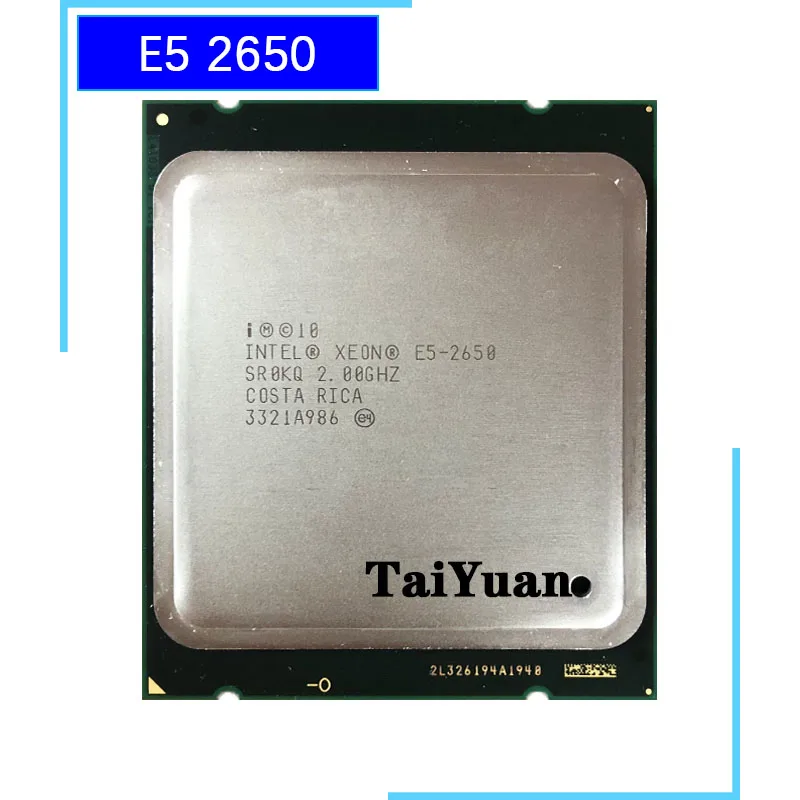 Процессор Intel Xeon E5-2650 E5 2650 2 0 ГГц Восьмиядерный 16-поточный ЦПУ 20 МБ 95 Вт LGA 2011 |