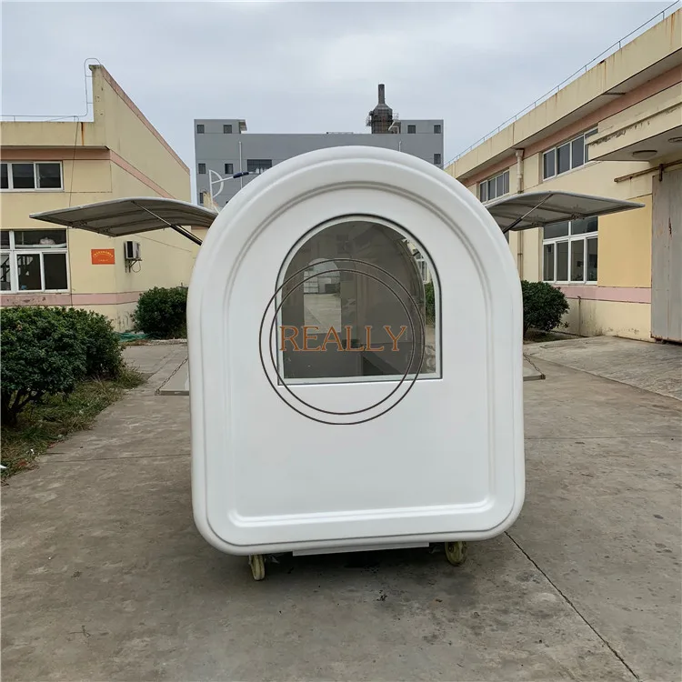 2021 передвижной пищевой фургон прицеп 4 колеса маленькая ручная тележка для еды