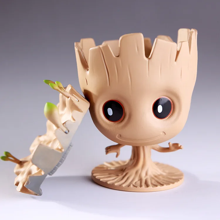 Marvel Guardians of The Galaxy милый цветочный горшок для дерева фигурки модель игрушки Ручка