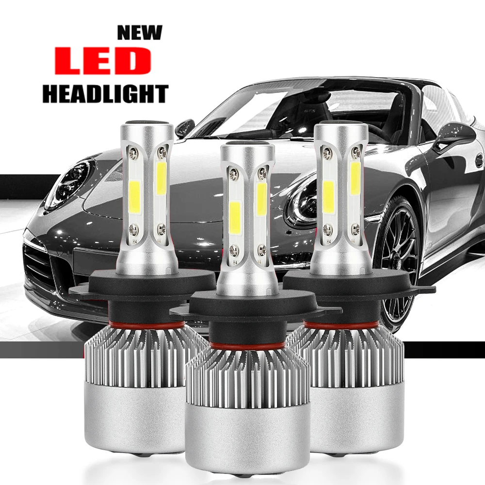 

Auto Light S2 New LED Car Headlight with 3 Sides Light 10000LM Cree Lamp H1 H3 H4 H7 H11 H13 H27 9004 9005 9006 HB4 9007 HB5