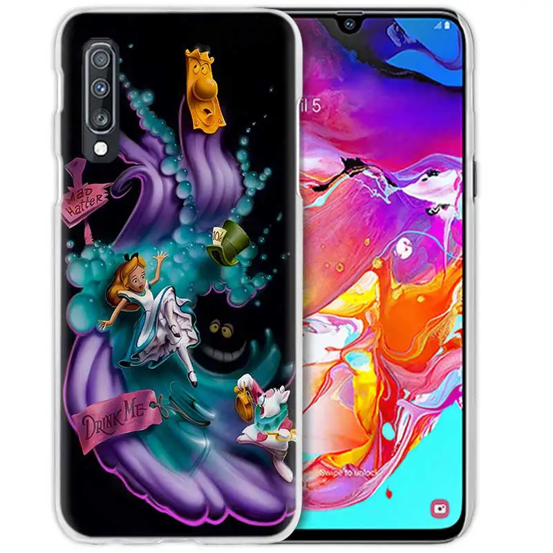 Алиса в стране чудес чехол для samsung Galaxy A50 A70 A80 A20e A60 A40 A30 A20 A10 A8 A6 плюс A9 A7 жесткий чехол с рисунком из аниме чехол для телефона - Цвет: 09