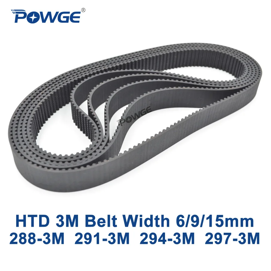 Ремень ГРМ POWGE Arc HTD 3M C = 288 291 294 297 ширина 6/9/15 мм зубья 96 97 98 99 HTD3M синхронный 3 м|3m timing