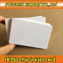 100 шт./лот 13 56 МГц бесконтактная печатная смарт-карта RFID с чипом S50