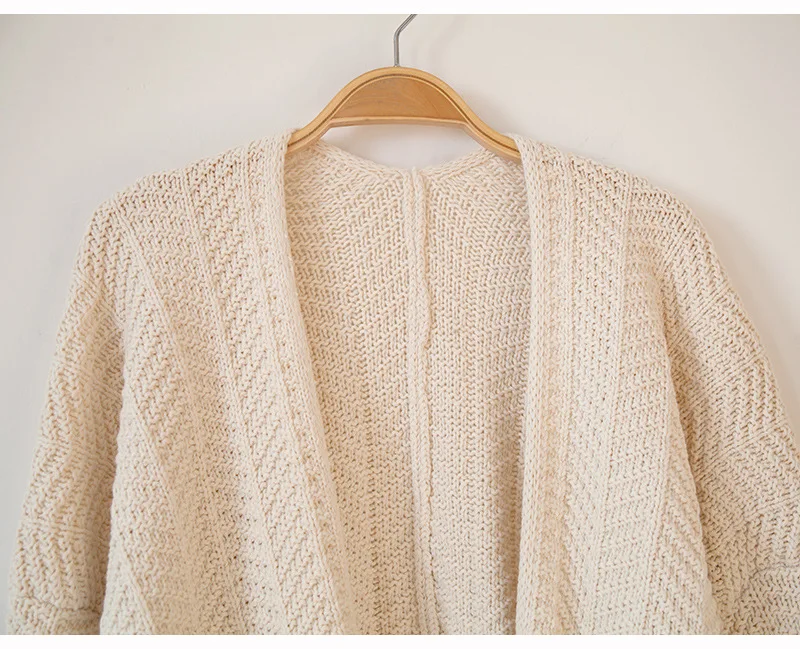 OMCHION Poleras Mujer2018 Autumn Pockets Knit Sweater Women Casual Loose Warm Korean Cardigan Jacket Winter Jumper LS66 |