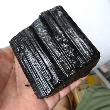 100 г лучший крупный необработанный черный турмалин заземляющий камень лечебный