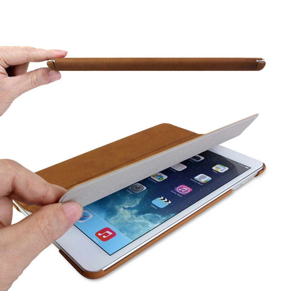 Чехол для планшета iPad mini 1 2 3 7 9 дюймов чехол трехслойный из искусственной кожи с