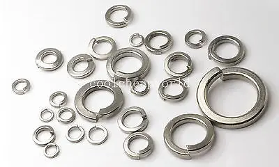 

50pcs M12 304 Stainless Steel Spring Washers Split Lock Washers