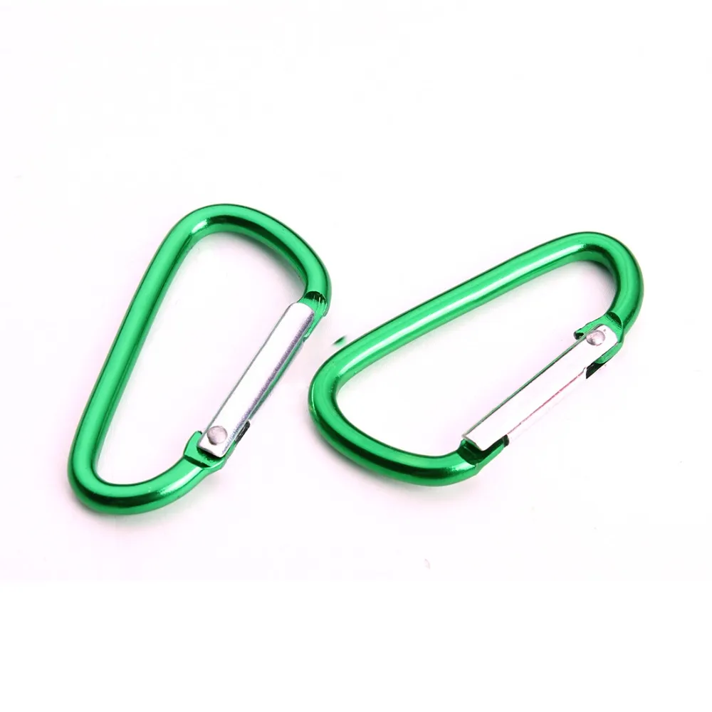 

5pcs Outdoor Sports Aluminium Alloy D Shape Carabiner Safety Buckle Keychain Climbing Camping Hiking Hook Jewelry Findings F3724