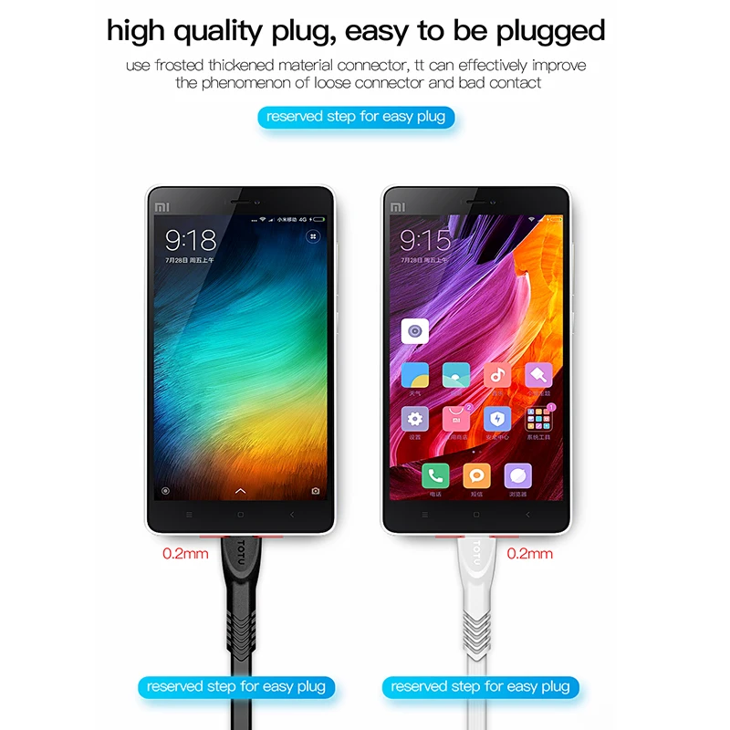 Кабель Micro USB для Samsung TOTU кабель быстрой зарядки и передачи данных Microusb Huawei Xiaomi