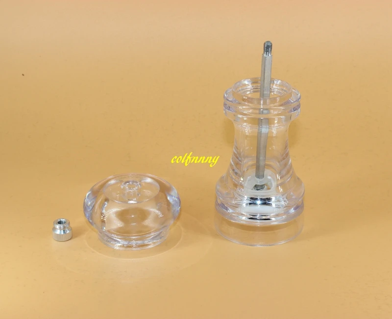 Ручная акриловая мельница для перца прозрачный измельчитель специй и соли 120