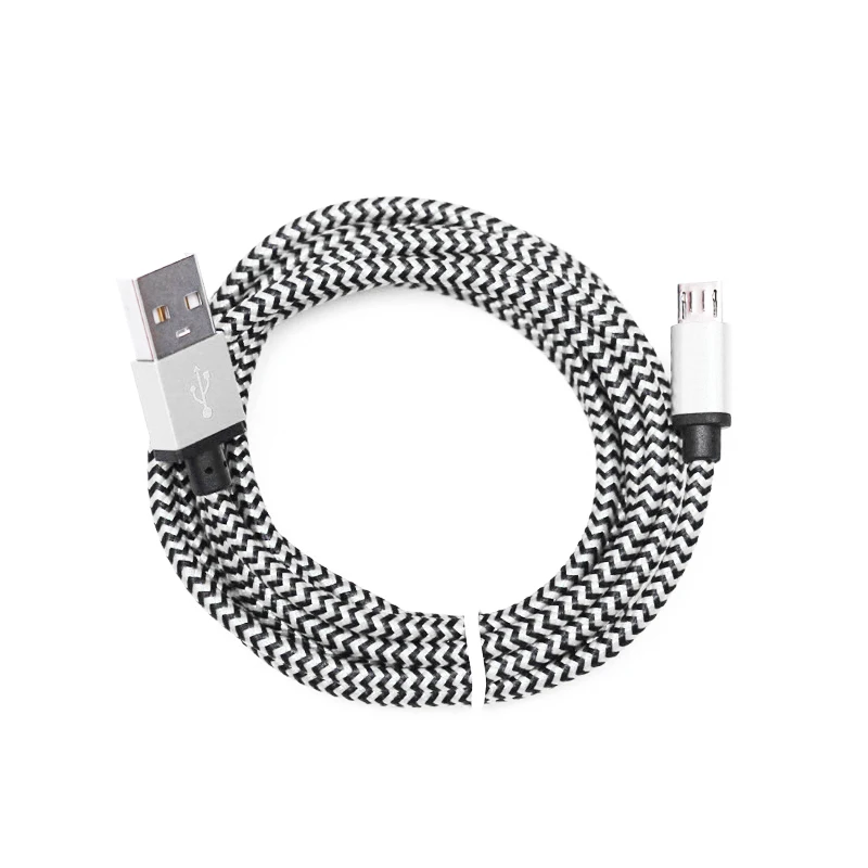Micro USB Cable 1 M 2.0 Nylon Braided Mobile Phone Charger for Samsung xiaomi LG Huawei Cables | Мобильные телефоны и