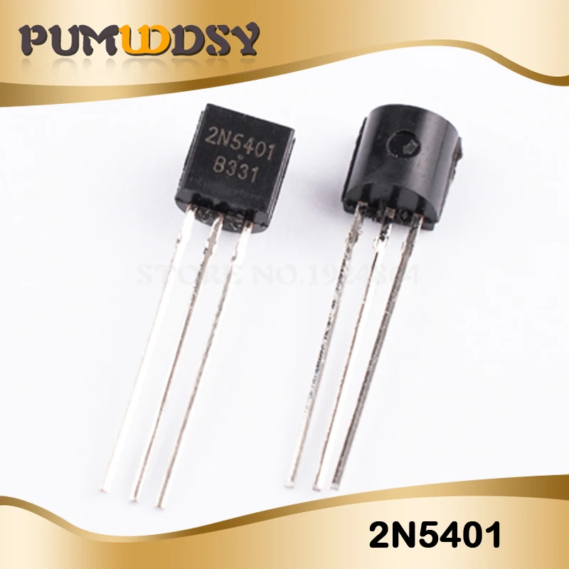 2N5401 100 шт. 2N2222 2N5401 2N3904 2N3906 2N5551 2N2907 TO-92 и IC - Цвет: 2N5401