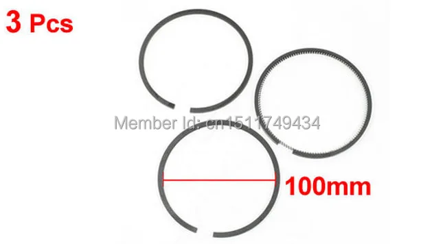 Комплект поршневых колец диаметром 100 мм 3 шт. замена воздушного компрессора |