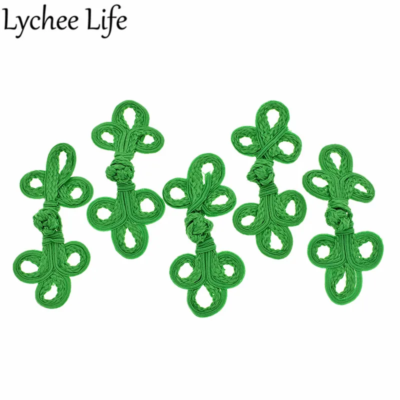 Lychee Life 5 шт. бисерные китайские кнопки красочные лягушки Кнопка Ручное шитье для